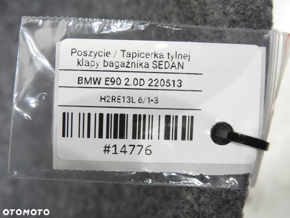 TAPICERKA KLAPY TYŁ BMW 3 E90 7060634 - 6