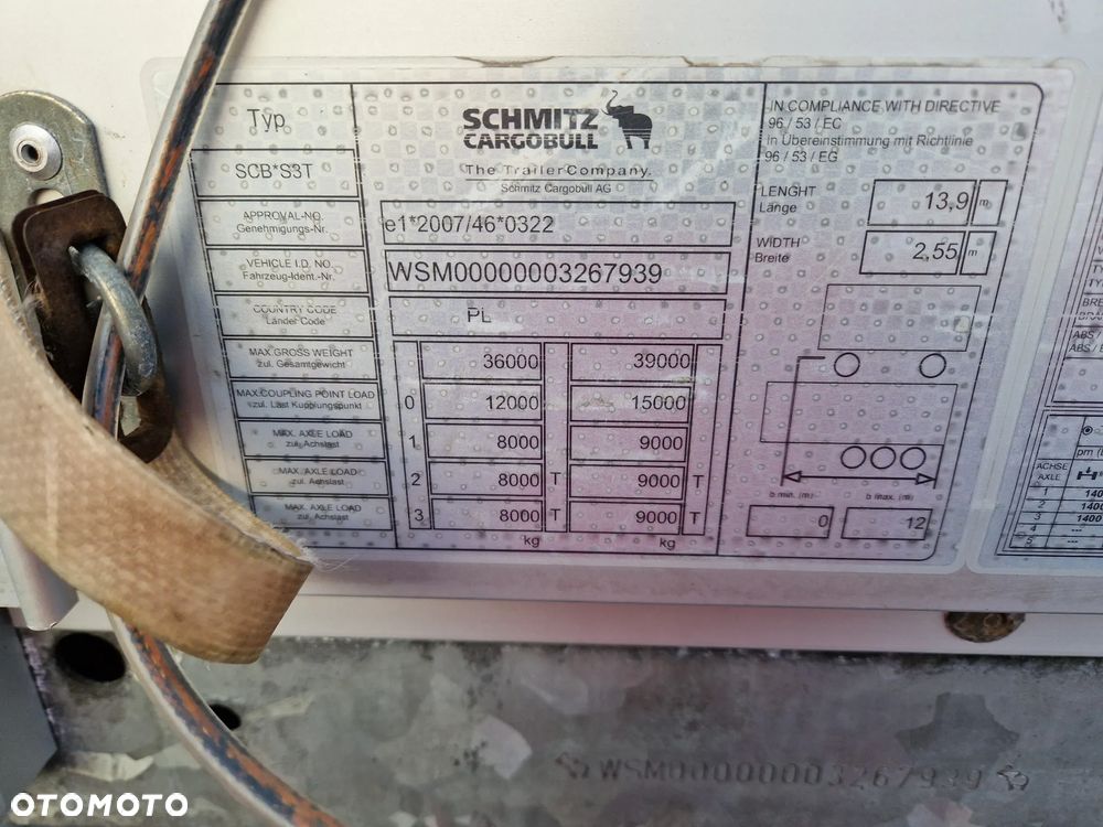 Schmitz Cargobull FIRANKA / STANDARD / COIL MULDA / LIGHT / OŚ PODNOSZONA / ALUFELGI / IDEAŁ - 26