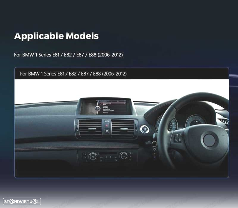 AUTO RADIO GPS ANDROID 13 PARA BMW E81 E82 E87 E88 06-12 CIC - 2
