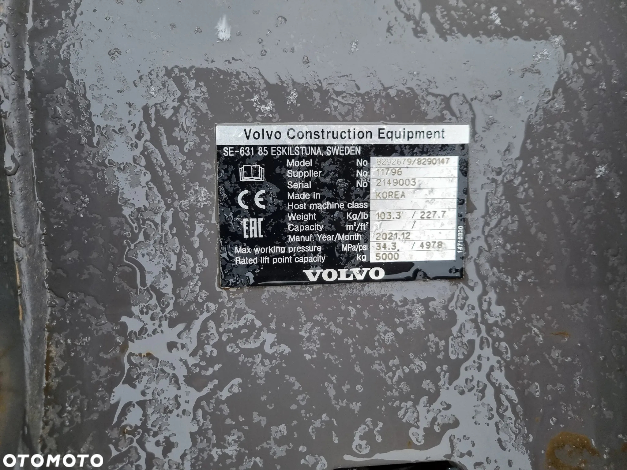 Nowe szybkozłącze S60 VOLVO oryginalne hydrauliczne hitachi doosan - 3