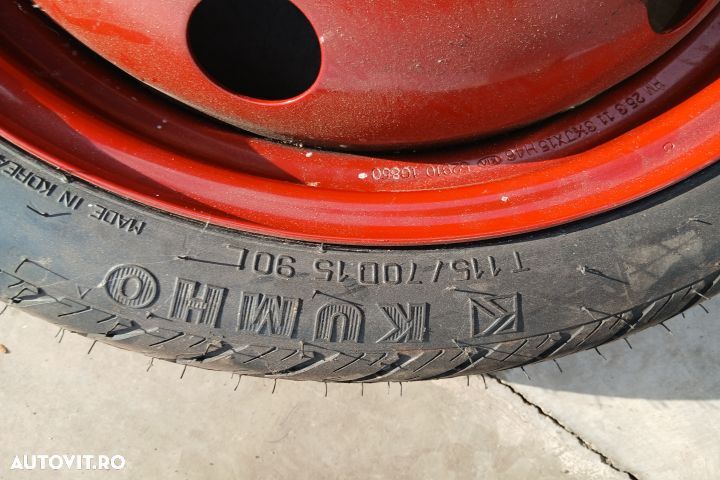 Roata de rezerva slim R15 52910-1G850 31/2JX15H46 115/70 R15 52910-1G - 2