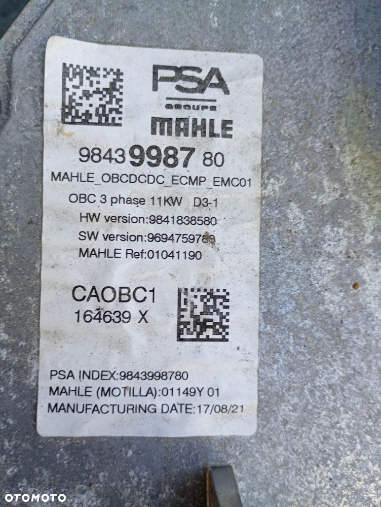 INWERTER MODUŁ FALOWNIK OPEL CORSA F PEUGEOT 9843998780 - 2