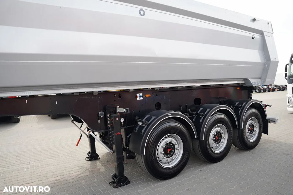Mega BASCULATOR / 26 m3 / OȚEL / STANDARD / AXĂ RIDICATĂ / SAF NOU - 12