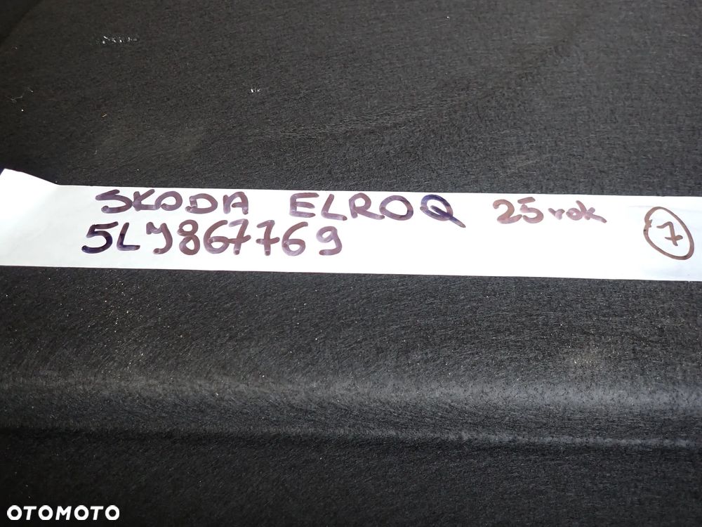 PÓŁKA BAGAŻNIKA SKODA ELROQ 5LJ867769 - 3