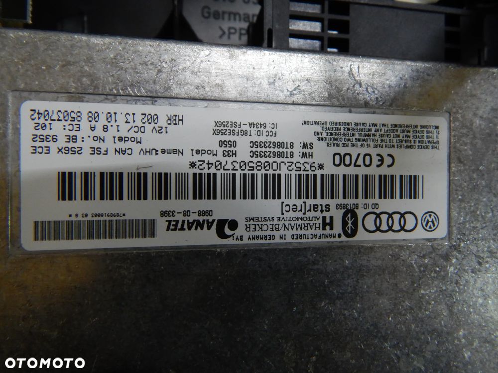 Przełącznik tuner radio wyświetalcz navi AUDI A4 s4 B8 A5 A6 c7 08-15 Łuków części - 21