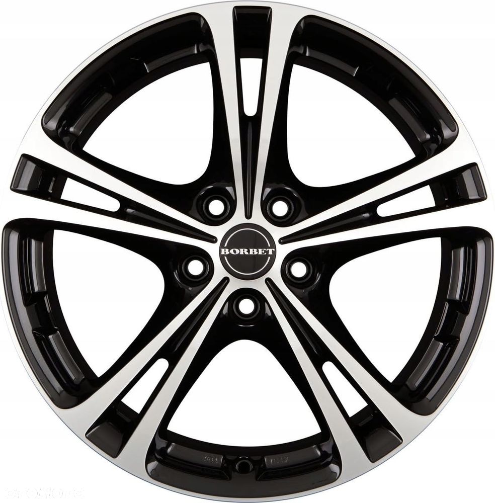 Felga Borbet X8 75740 7,5 x 17 ET 40 4 x 100 czarny polerowany KBA 47006 - 1