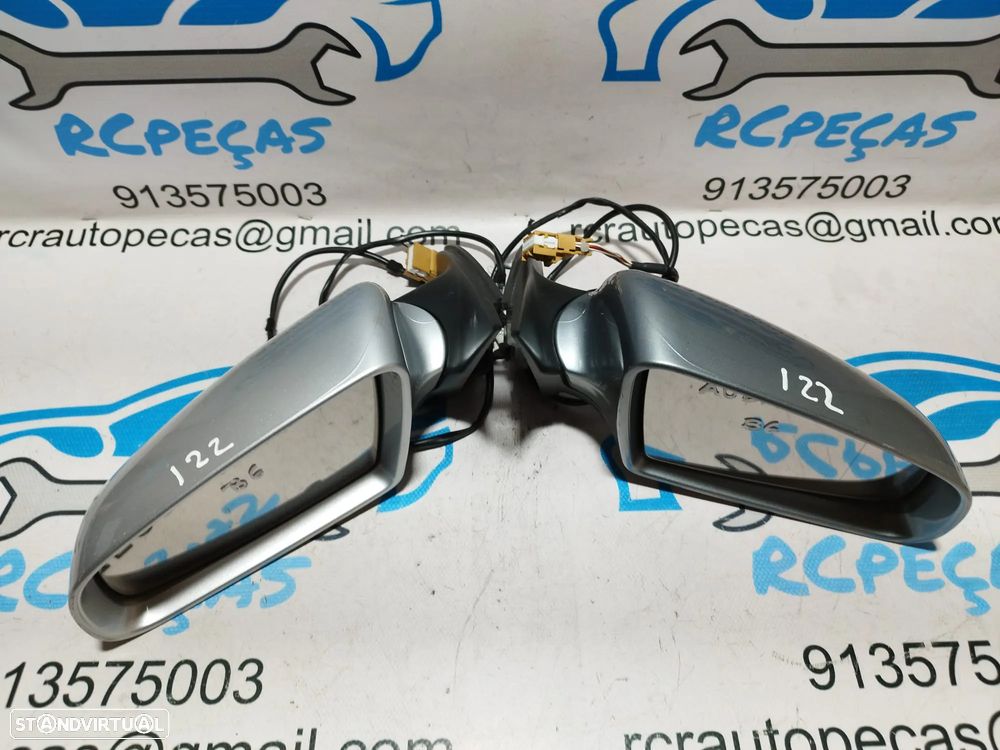 ESPELHO RETROVISOR ESQUERDO DIREITO AUDI A4 B6 8E1858531A 8E1858531 8E1858532A 8E1858532 ELETRICO AQUECIDO ESPELHOS RETROVISORES - 8