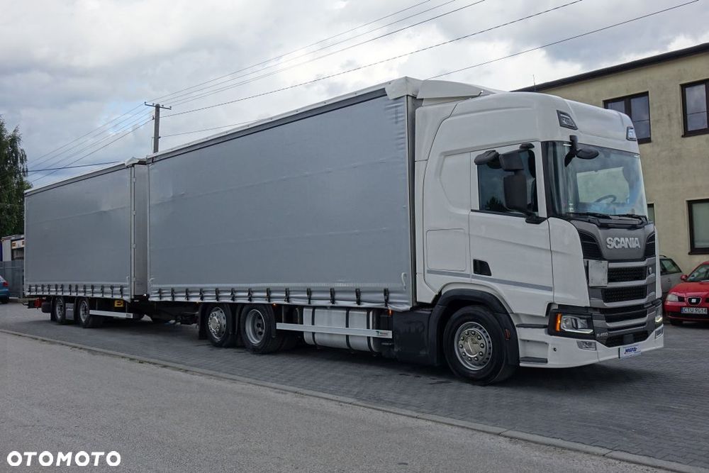 Scania R450 B6x2*4LA/ TANDEM / ZESTAW PRZESTRZENNY 120m3 / PRZEJAZDOWY / FIRANKA / E6 / AUTOMAT / RETARDER / OŚ PODNOSZONA SKRĘTNA - 3