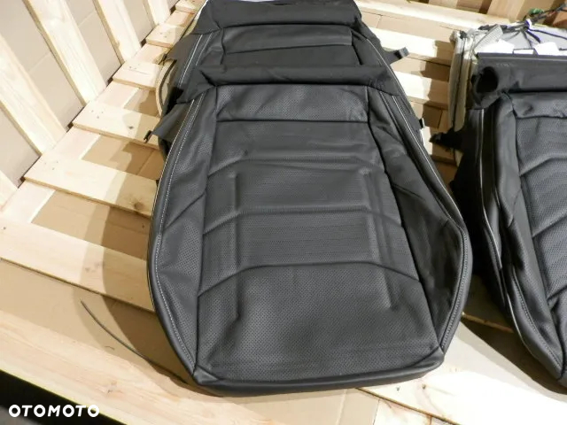FOTEL FOTELE SIEDZISKO OPARCIE PRAWE LEWE POSZYCIE TAPICERKA SKORA PERFOROWANA TITANSCHWARZ QZB VOLKSWAGEN ARTEON 3G8 ORYGINAŁ - 6