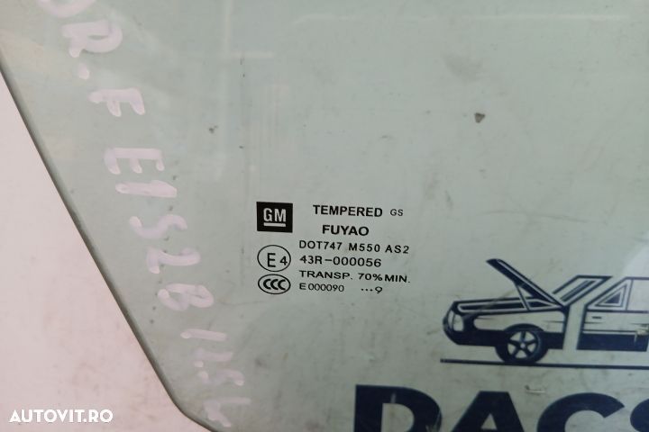Geam usa fata dreapta 43R-000056 43R-000056 Opel Insignia A [2008 - 2 - 2