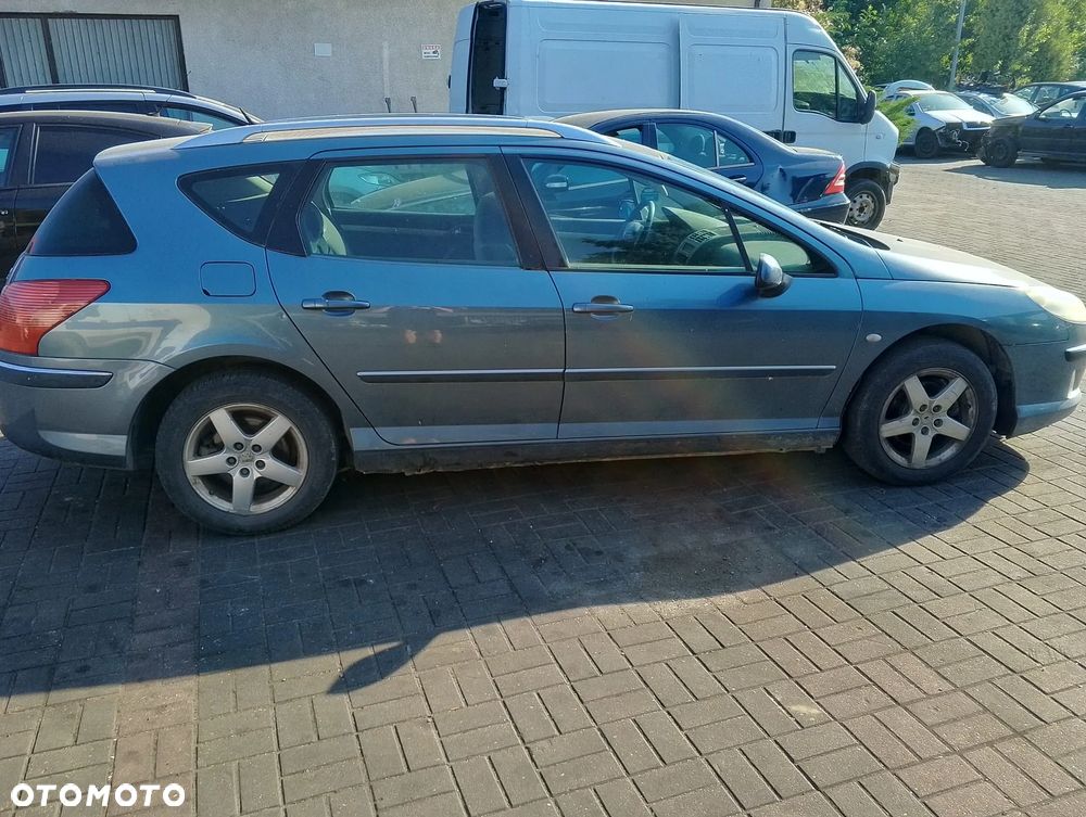 KOMPLETNY PRZÓD Peugeot 407 Przed Lift (04-08r.) kolor lakier EZW. MASKA LAMPA prawa lewa ZDERZAK BŁOTNIK GRILL ATRAPA PAS PRZEDNI WZMOCNIENIE CZOŁOWE CHŁODNICA HALOGEN do założenia bez malowania - 2