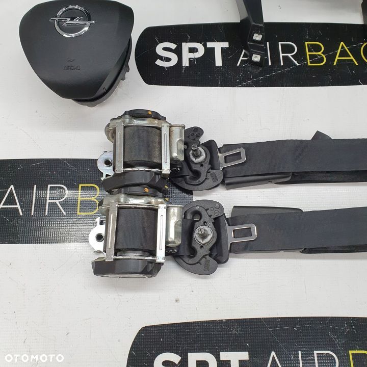 OPEL CORSA F DESKA ROZDZIELCZA KONSOLA KOKPIT PULPIT PODUSZKI AIRBAG AIR BAG PASY KIT SET - 7