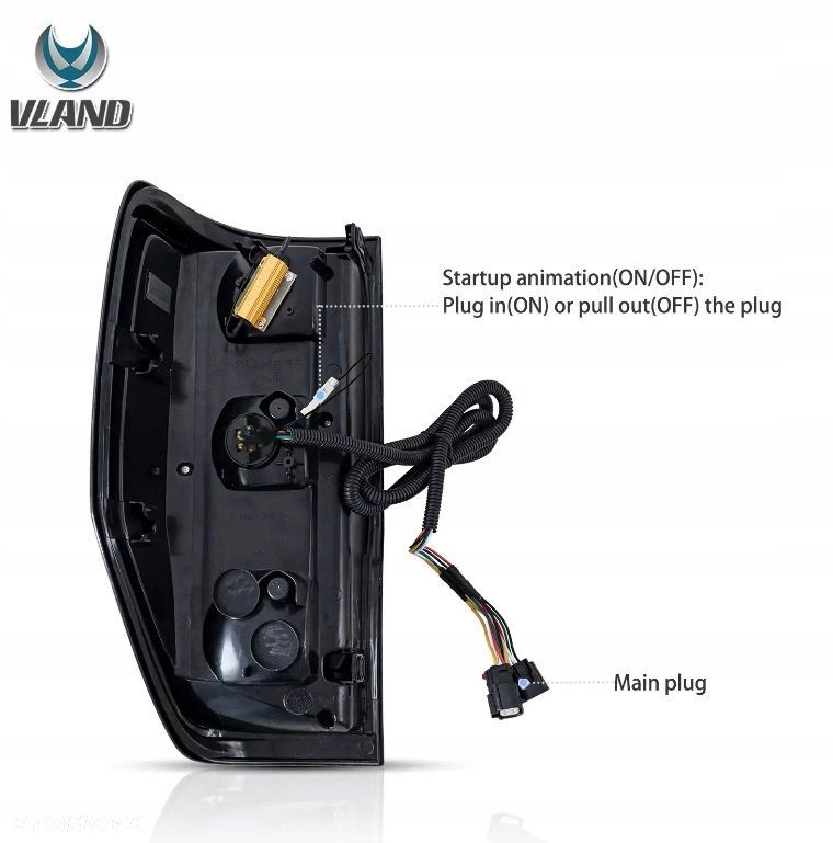 Lampy tyl kpl Vland Led Tuning Smoke Black Ford Ranger V 5 mk5 2011-2022 - 11