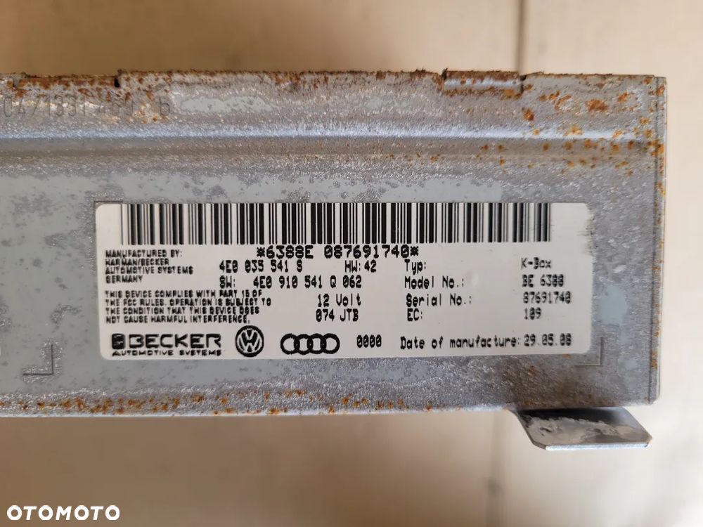 TUNER MODUŁ RADIA 4E0035541S 4E0910541Q AUDI - 3