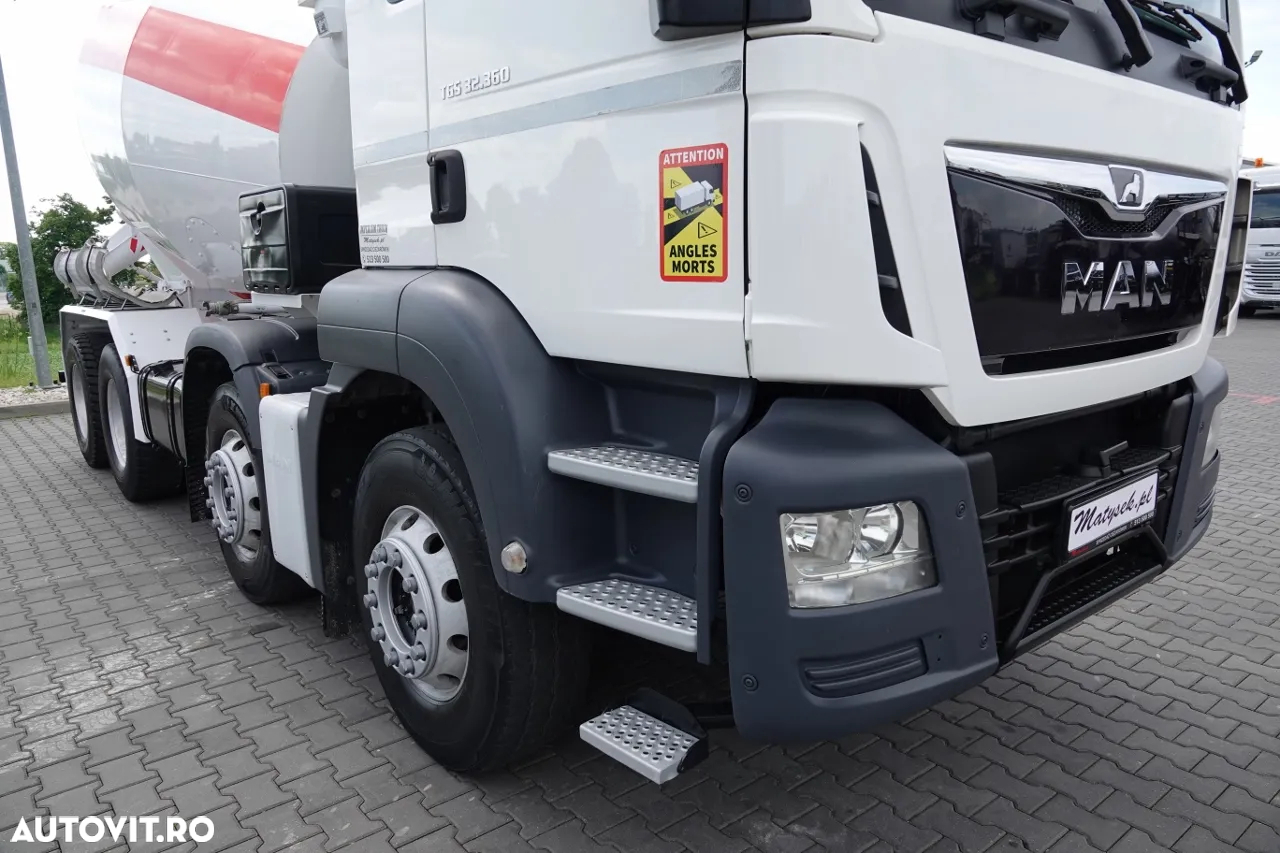 MAN TGS 32.360 / 8X4 / BETONATOR / LIEBHERR CONVERTER / 9 mc / JANTE ALIE / EURO 6 - 5
