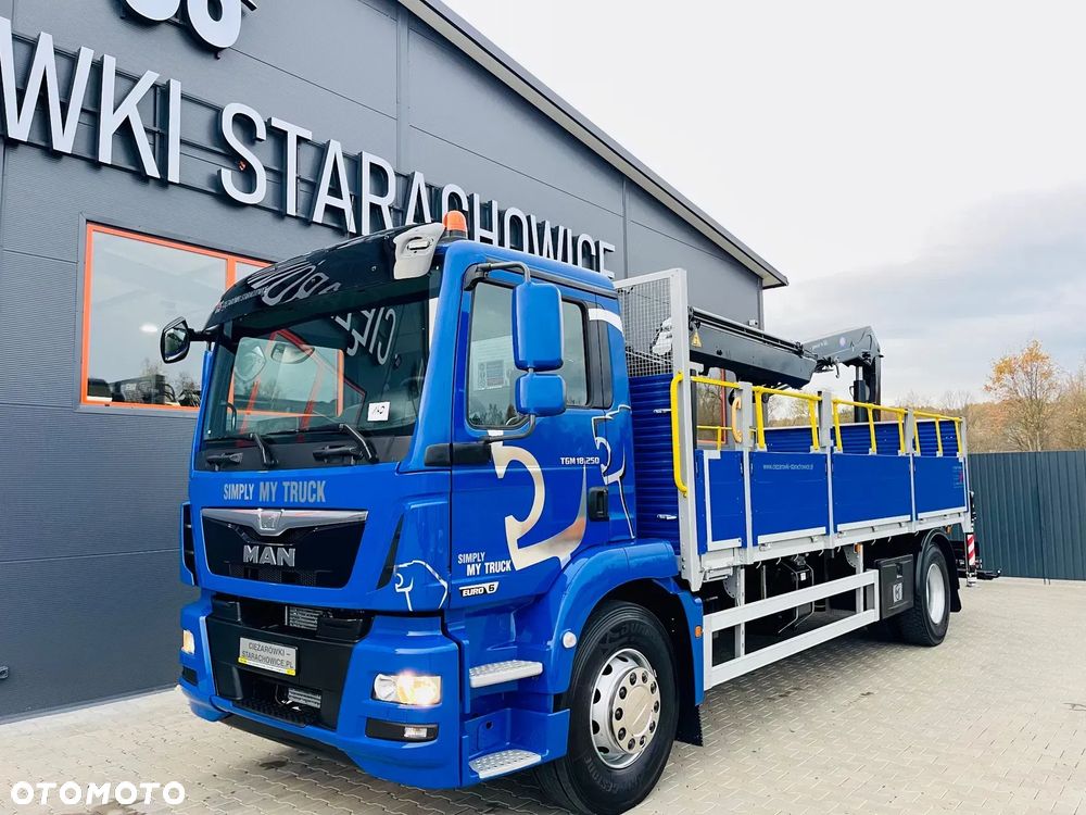 MAN TGM TGS TGL 18.250 // 4x2  // org. Przebieg 143tys. Km // HDS dzwig żuraw kran Krane // Stan idealny