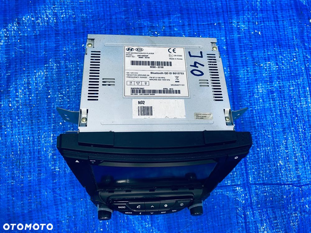 CZYTNIK RADIA NAWIGACJA RADIO HYUNDAI I40 2011- ; 96560-3Z100  965603Z100 RADIOODTWARZACZ ORYGINAŁ - 2