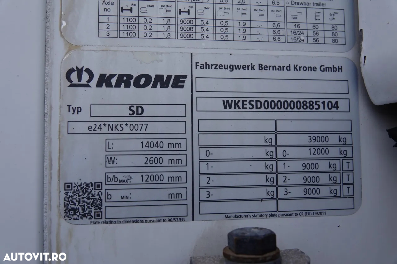 Krone FRIGIDER KRONE / THERMO KING SLX 400 / 2019 / COS DE PALETI - 26