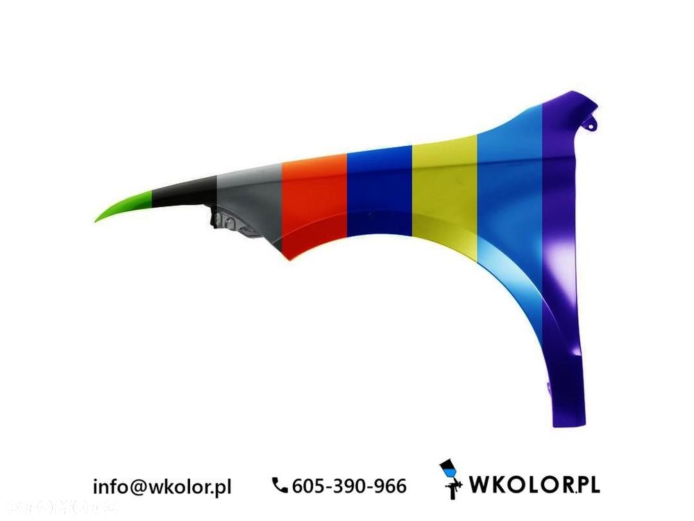 NOWY BŁOTNIK SKODA SUPERB II 2009-2015 LAKIEROWANY W KOLOR - 1