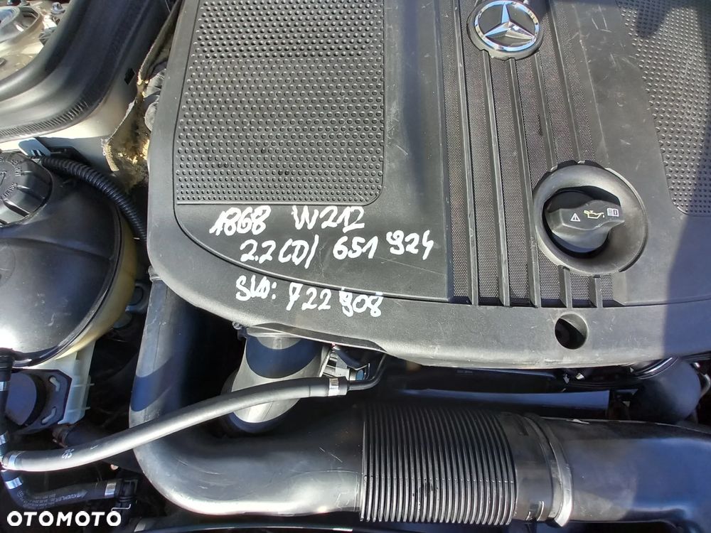MERCEDES E-KLASA W212 SILNIK 2.2 CDI DIESEL OZNACZENIE: OM651 651924 - 2
