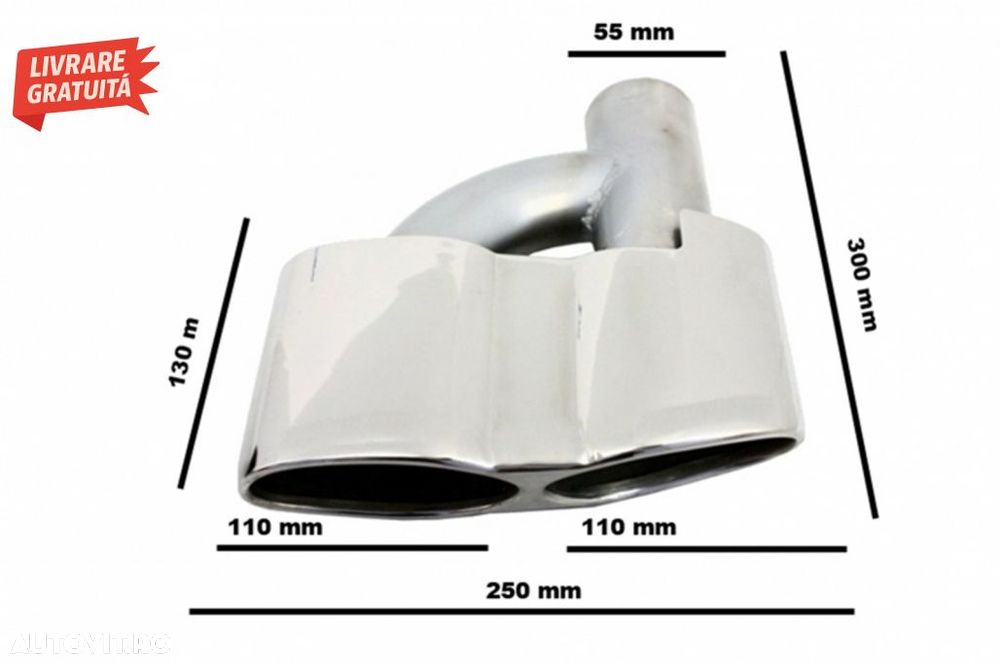 Tobe Ornamente sistemul de evacuare Mercedes S-class W221 (2005-2013) S65 S63 Desi- livrare gratuita - 8