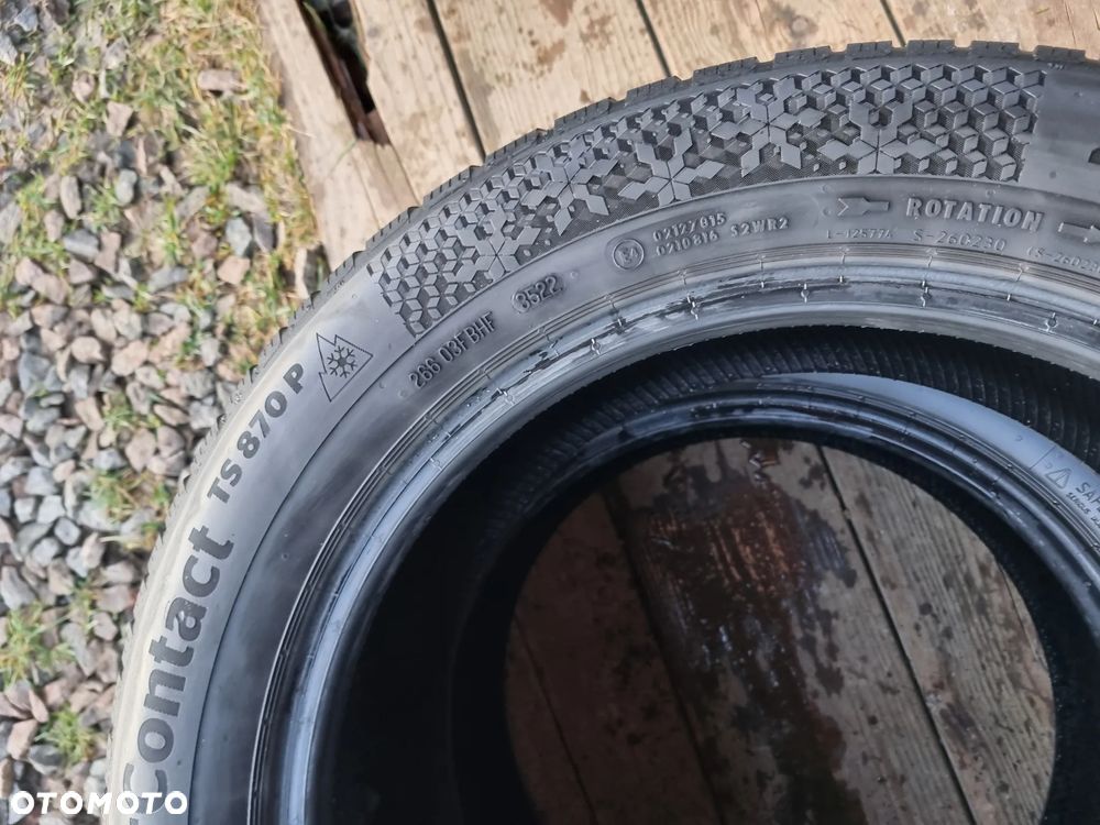 Opony Continental WinterContact TS870P 225/55R17 2022r,6,5/6mm bdb stan - 12