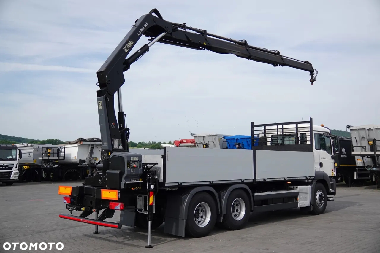 MAN TGS 26.320 / 6X4 / SKRZYNIOWY 6.5 M + HDS HIAB 188 BS-3 / MAX UDŹWIG: 4 900 KG / STEROWANIE RADIOWE / ROTATOR / EURO 6 - 5