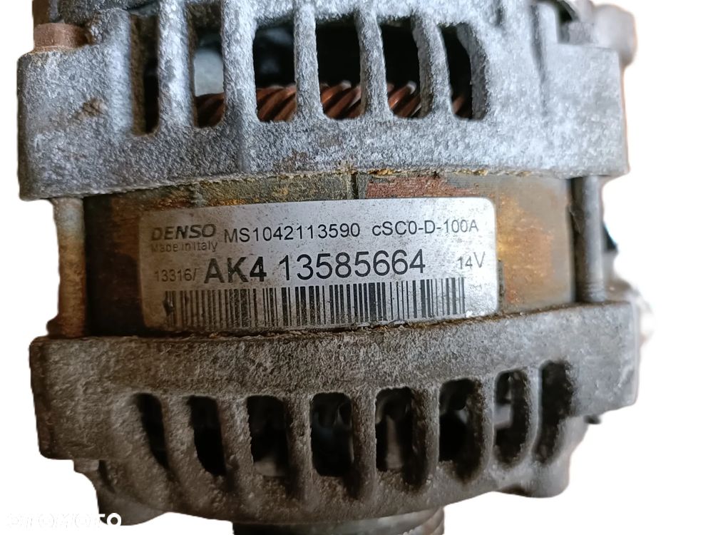 OPEL CORSA E 14-19 r. 1,4 B ALTERNATOR DENSO 13585664 + - 3