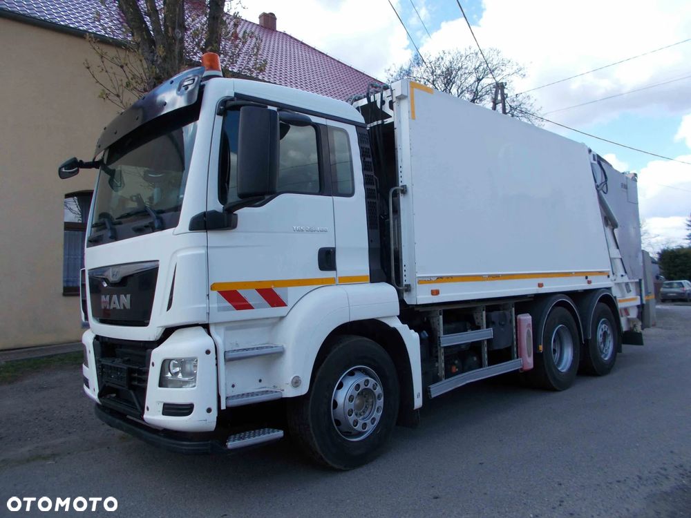 MAN TGS Śmieciarka FAUN Euro 6 Szeroki Niski Wrzutnik - 2