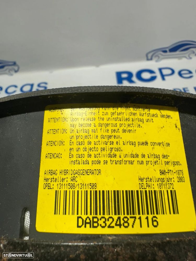.Airbag Volante Condutor GM Opel Corsa Combo 13111508 2000 - 2011 - 8