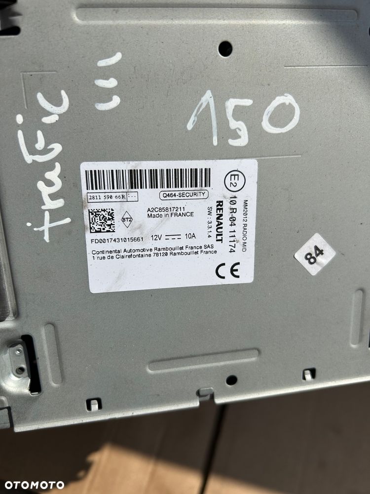 Renault Trafic III radio ekran wyświetlacz 281159066R 259152544R - 7