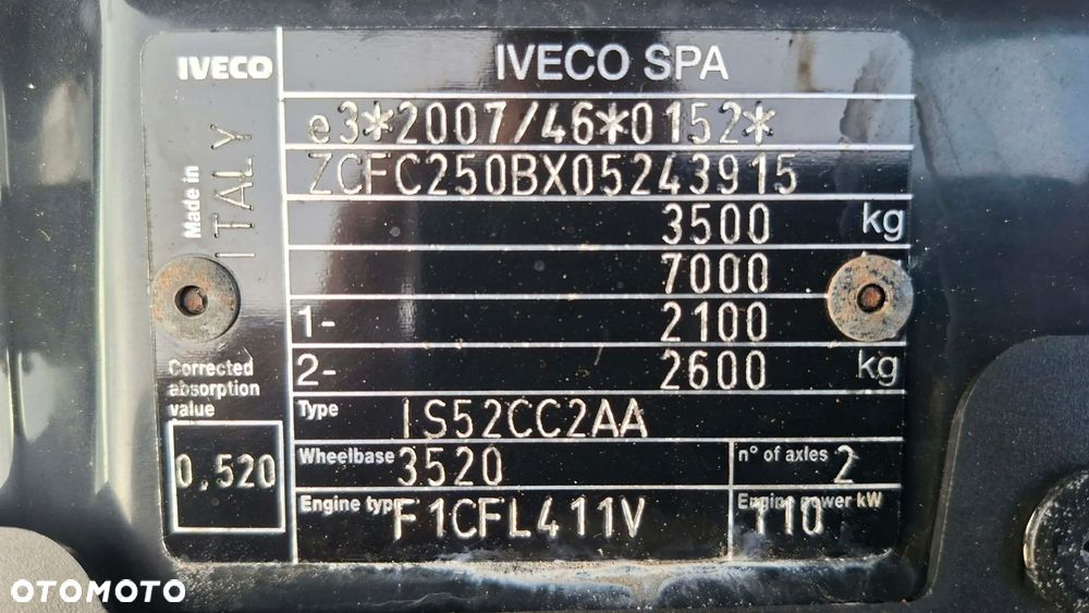 Iveco 50C16, 35C15, 35C16,35C14, 35C13 - 16