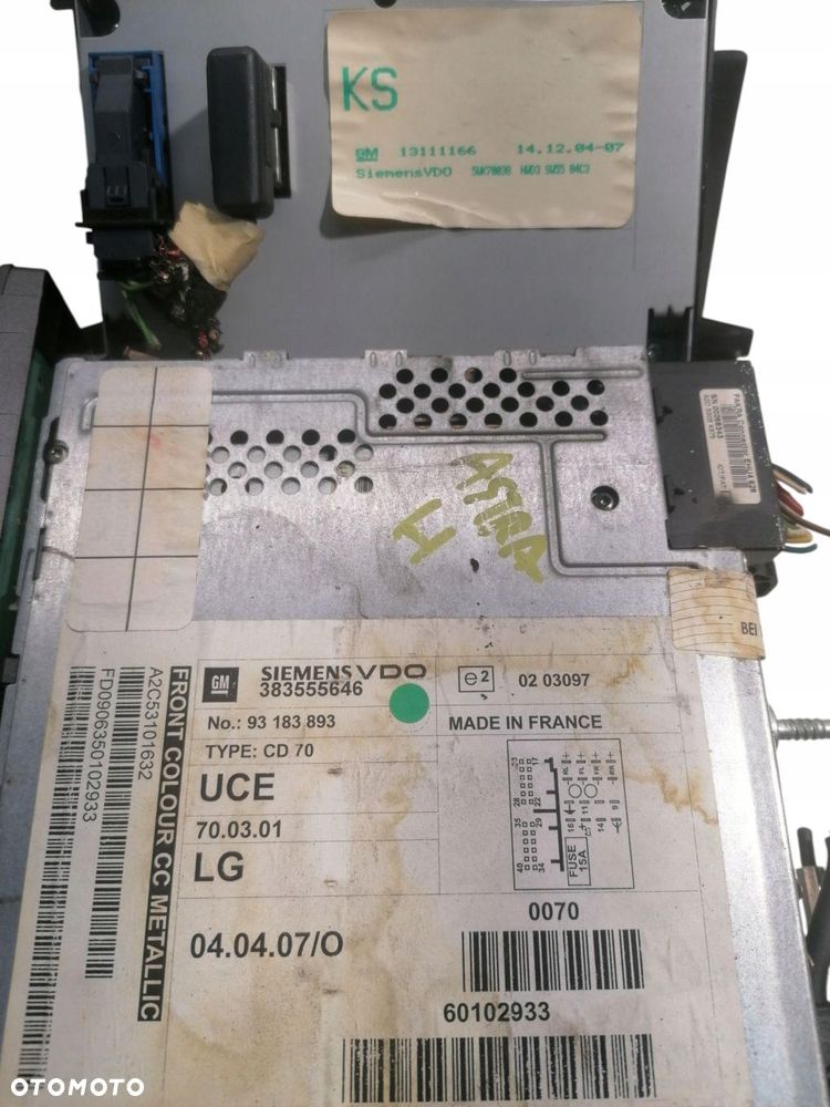 radio cd nawigacja wyświetlacz opel astra iii h 383555646 - 3