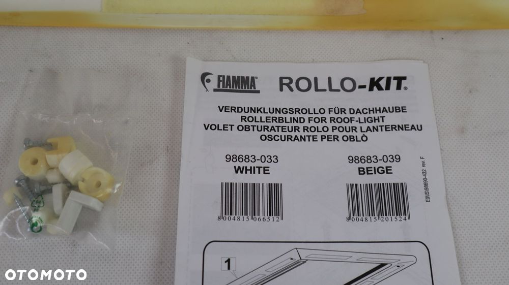KAMPER PRZYCZEPA KEMPINGOWA ROLETA ZACIEMNIAJĄCA OKNA DACHOWEGO FIAMMA ROLLO-KIT 98683-033 - 5