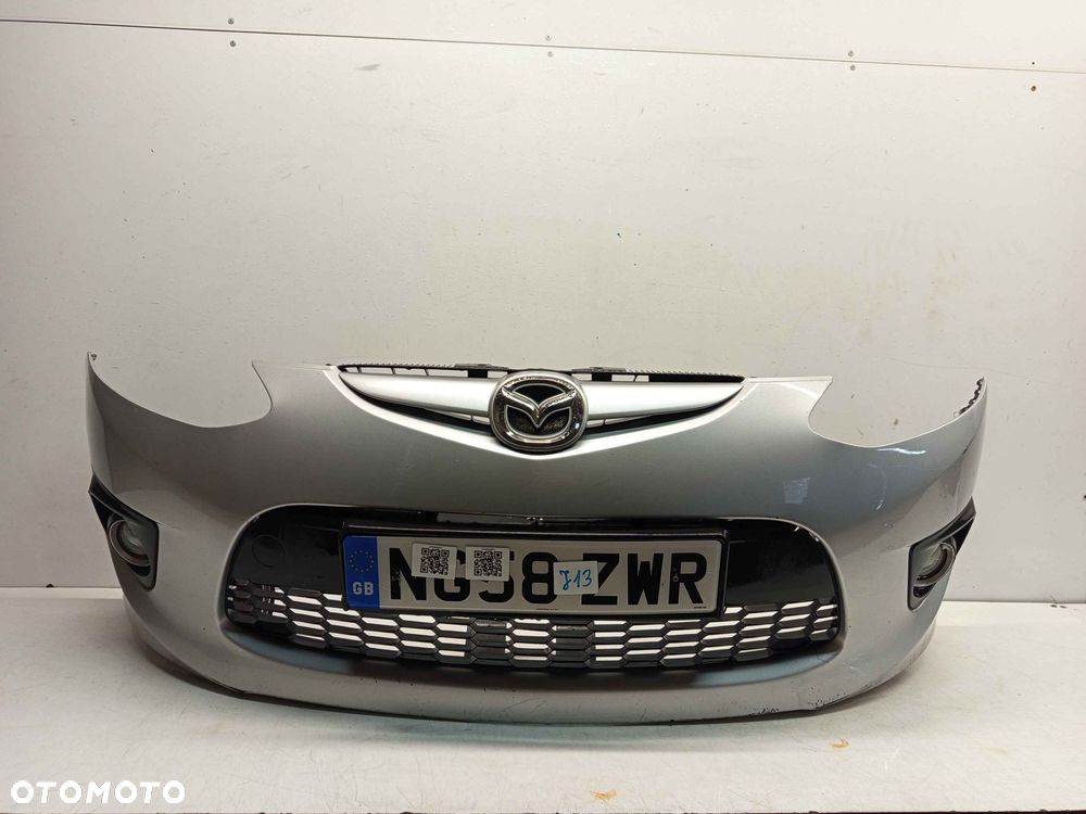 + ZDERZAK PRZÓD PRZEDNI DO MAZDA 2 II DE SPORT 22V SREBRNY HALOGENY - 1