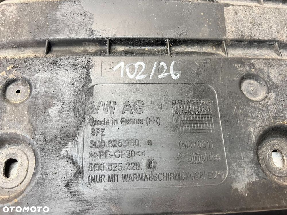 OSŁONA PŁYTA PODWOZIA AUDI A3 8V VOLKSWAGEN SEAT SKODA 5Q0825230H 102/26 - 5