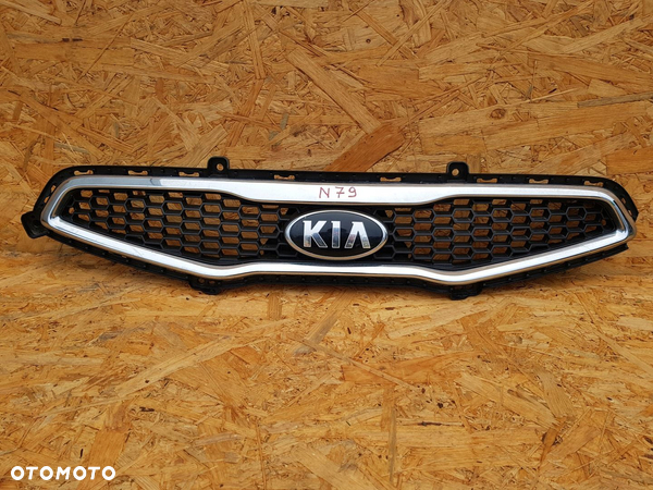 KIA PICANTO II 11- ATRAPA GRILL KRATKA ZDERZAKA PRZÓD CHROM 86580-1Y000