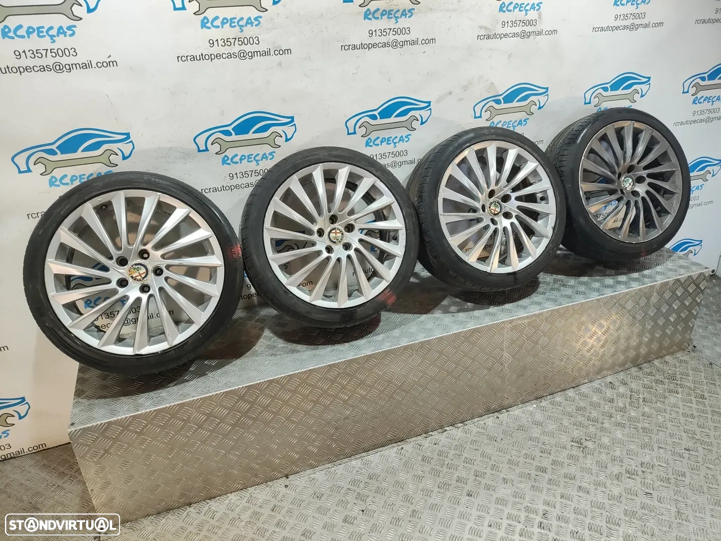 Jantes 18" Alfa Romeo - Giulietta - ORIGINAIS - 7,5J | ET41 | 5x110 - 18 Polegadas | 156093273 | Pneus | 25 40 18 | Jante - 12