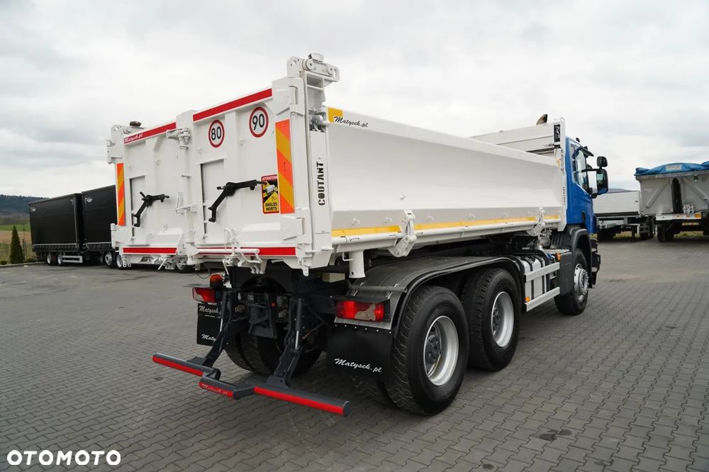 Scania P 410 / 6x4 / WYWROTKA 3-STRONNA / 2x HYDROBURTA / BOARDMATIC / AUTOMAT / EURO 6 - 14