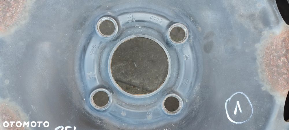 FELGI STALOWE 4x100 6Jx15 CALI ET39 OPEL CORSA D CORSA F ADAM GRANDE PUNTO KOMPLET 4 SZTUKI - 6