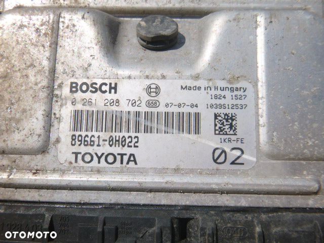 ZESTAW STARTOWY KOMPUTER STACYJKA IMMOBILIZER TOYOTA AYGO 1.0 - 12