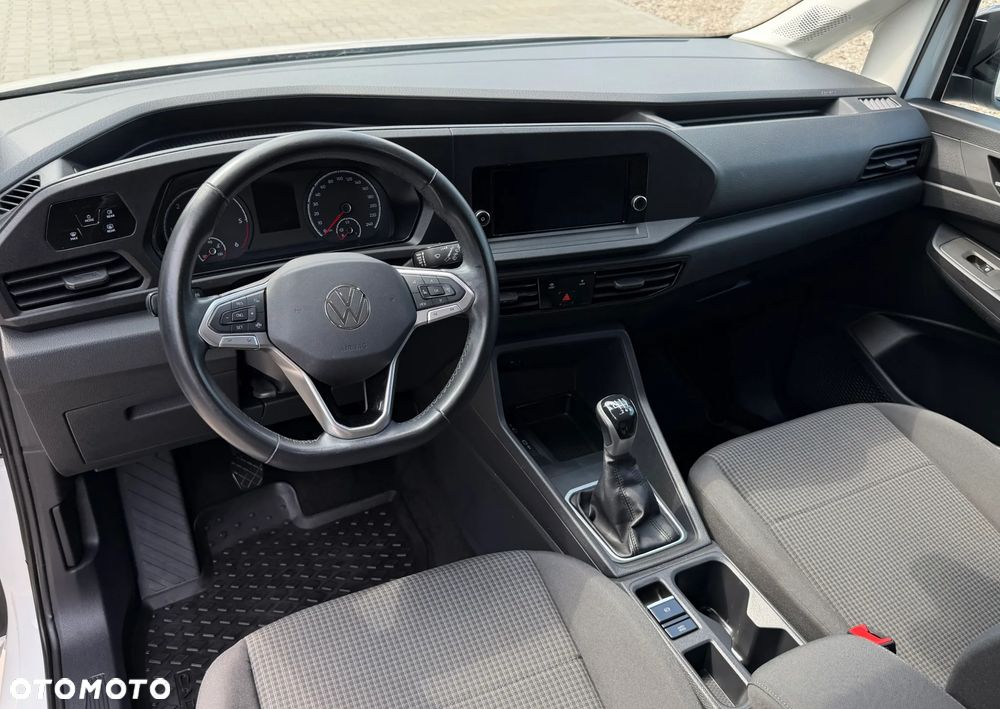 Volkswagen CADDY VAN KOMBI 5 Osobowy z homologacją cięż. N1, Mocny silnik 2.0TDI 102KM EURO-6 AQ Oszczędny i Dynamiczny Mikrobus VW, DMC-2.4t, Duża Ładowność 782kg, Homologacja na hak 1400kg, Bogate wyposażenie KOMFORT+ 100% Bezwypadkowy - 9