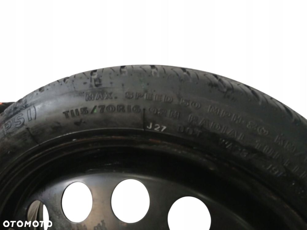 koło zapasowe dojazdowe 115/70/r16 opel vectra c - 3