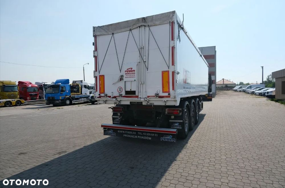 Feber Inter Cars WYWROTKA 49 M3 ZBOŻÓWKA / SZYBER + KLAPO-DRZWI / WAGA 6120 KG / PIERWSZA OŚ PODNOSZONA / SIŁOWNIK HYVA / 2023 ROK !! - 5