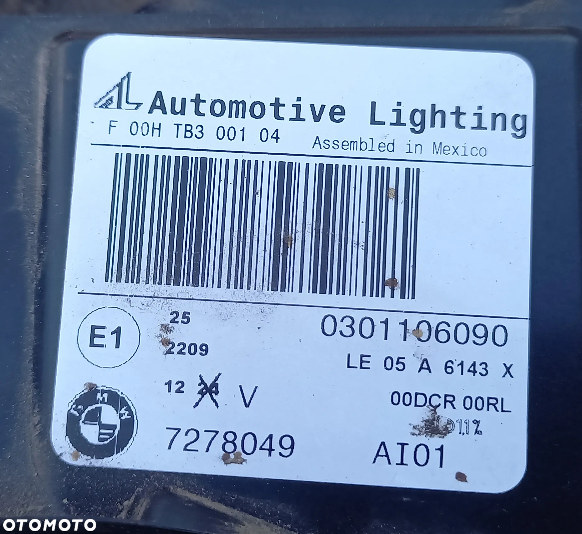 BMW X5 E70 reflektor lewy przód BI-XENON nieskrętny 7278049 - 5