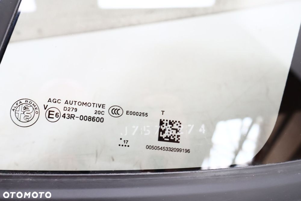 ALFA ROMEO GIULIA SZYBA KAROSERYJNA LEWA TYŁ 43R-008600 - 5