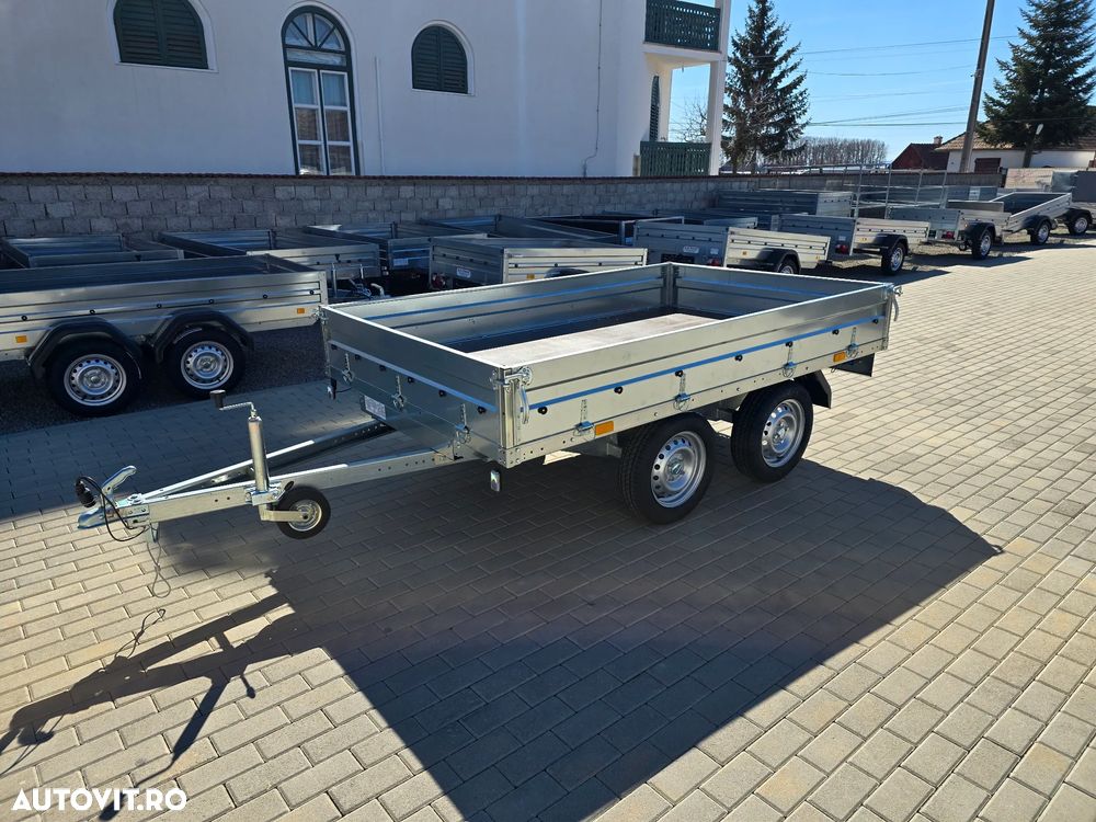 Trailer Europe ALFA, 2 axe ,1 axe , arc de foi, torsiune , sistem franare - 1