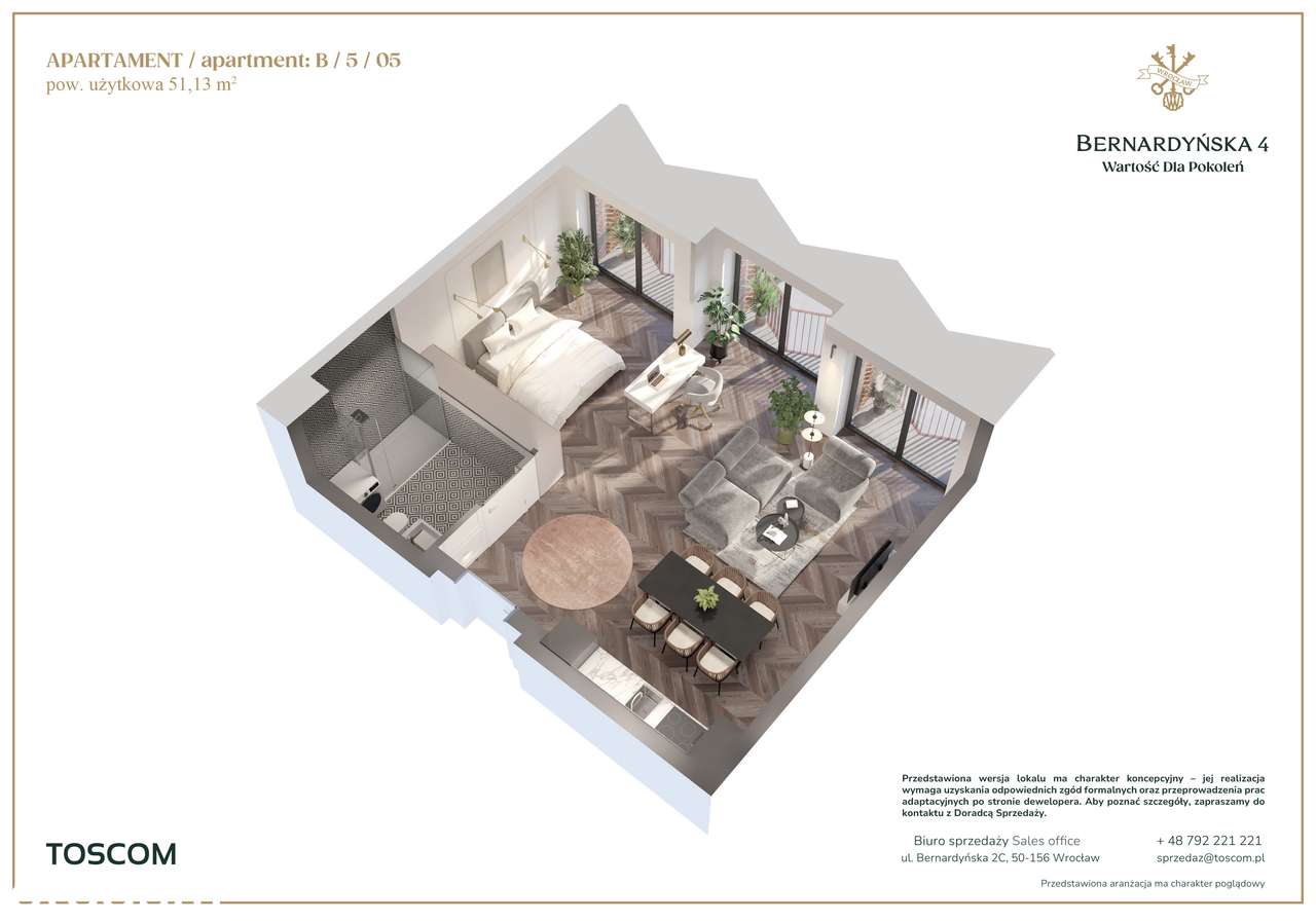 Wyjątkowy apartament na 5. piętrze | Premium | Centrum Wrocławia