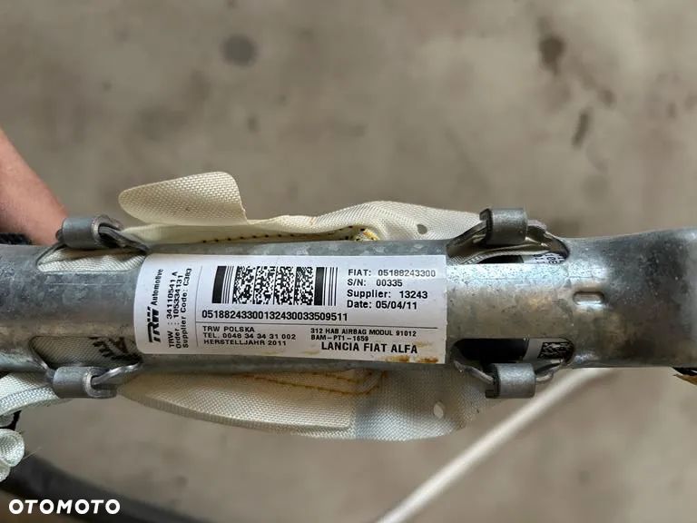 kurtyna powietrzna lewa 05188243300 Fiat 500 - 3