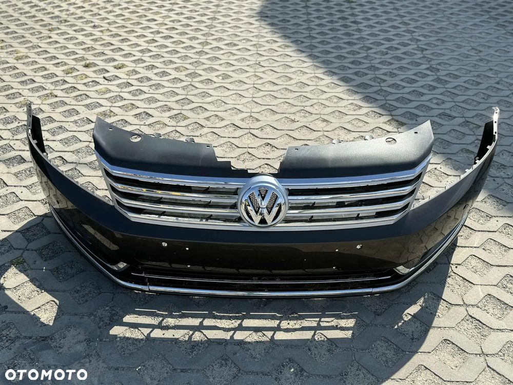 Vw Passat B7 Zderzak Przód Przedni Komplet 4xPDC LH8Z Highline Grill 10-14r - 3